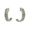 Gold quartz, Hoops, White Gold, Earrings, Alaska Mint, 634G2-20PR $1690