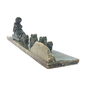Hand Carved, Jade, Dog Sled and Team, Alaska Mint, J1HDT2 $334