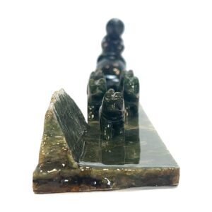 Hand Carved, Jade, Dog Sled and Team, Alaska Mint, J1HDT2 $334
