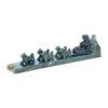 Hand Carved, Jade, Dog Sled and Team, Alaska Mint, J1HDT8 $699