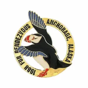 1988 Official Fur Rondy Collector Pin - Rondy Value Listing $98.00