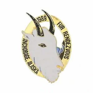 1989 Official Fur Rondy Collector Pin - Rondy Value Listing $98.00