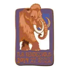 2014 Official Fur Rondy Collector Pin, Alaska Mint