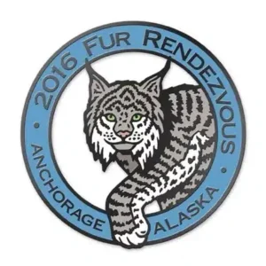 2016 Official Fur Rondy Collector Pin, Alaska Mint
