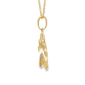 Bear Paw Alaskan Gold Nugget Pendant, Alaska Mint