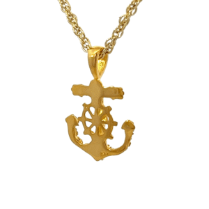 Gold nugget, Anchor, Pendant, Alaska Mint, 14k, PAJ346 $325