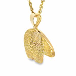 Alaskan Bear Gold Nugget Pendant 1” Tall, Alaska Mint
