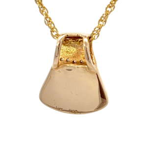 Gold nugget, Diamond, Ulu, Pendant, Alaska Mint, 14k, PJM1MD10NX $1685