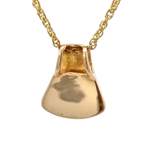 Gold nugget, Ulu, Pendant, Alaska Mint, 14k, PJM1MNX $1315
