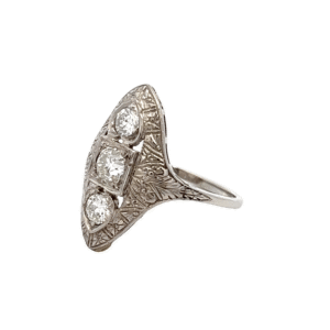 Estate, Ring, Diamond, Alaska Mint, 14k, 1.01ct diamond, sz8.5, JU 1” tall, 073958 $3265