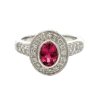 Estate, Ring, Pink Tourmaline, Diamond, Gold, Alaska Mint, Sz 6.5, 073966, $1975