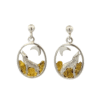 Gold Nugget, Howling Wolf, Earrings, Alaska Mint, ER-256-SS, $499.99