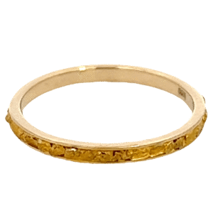Ladies, 2m, Yellow Gold, Nugget Ring, Alaska Mint
