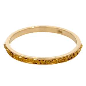 Ladies, 2m, Yellow Gold, Nugget Ring, Alaska Mint