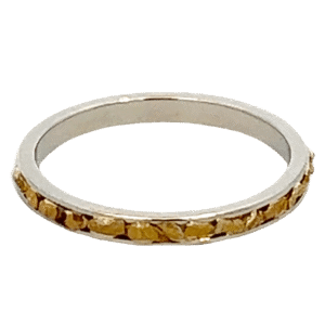 Ladies, 2m, White Gold, Nugget Ring, Alaska Mint