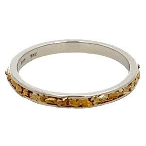 Ladies, 2m, White Gold, Nugget Ring, Alaska Mint