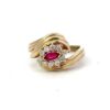 Estate Ruby & Diamond 14k Ring 070775