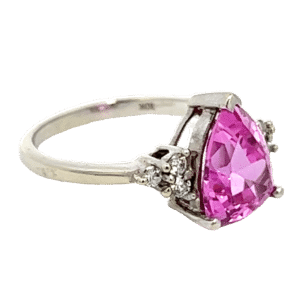 Synthetic Pink Sapphire Estate Ring, Alaska Mint
