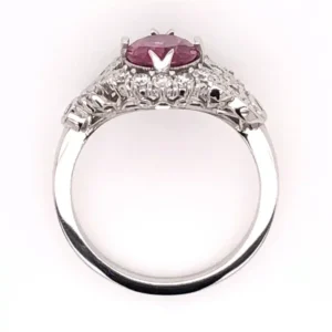 Platinum 1.81ct Sapphire & Diamond Ring, Alaska Mint