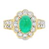 18k Emerald & Diamond Ring, Alaska Mint