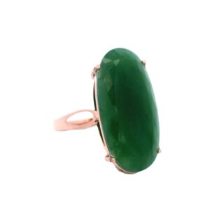 Jade 18k Rose Gold Ring, Alaska Mint