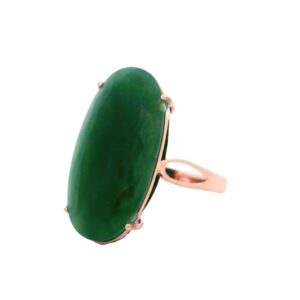 Jade 18k Rose Gold Ring, Alaska Mint