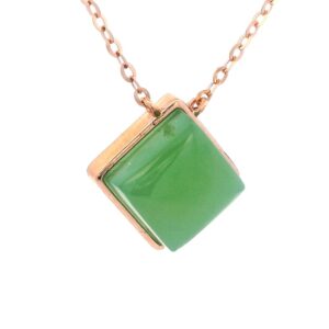 Jade Square Shaped Pendant, Alaska Mint