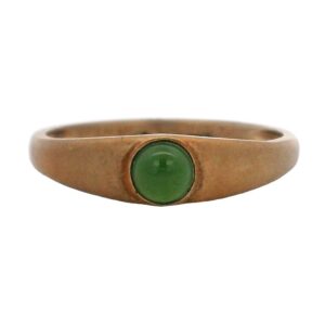 Jade Square 18k Gold Ring, Alaska Mint
