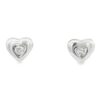 Diamond Platinum Heart Earrings, Alaska Mint