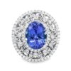 Tanzanite & Diamond Cocktail Ring, Alaska Mint