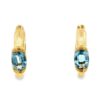 Aquamarine 18k Hoop Earrings, Alaska Mint