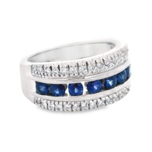 Sapphire & Diamond Band, Alaska Mint