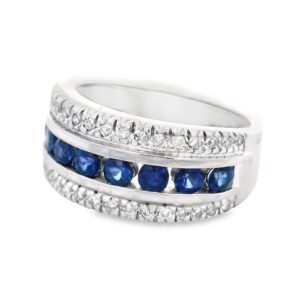 Sapphire & Diamond Band, Alaska Mint