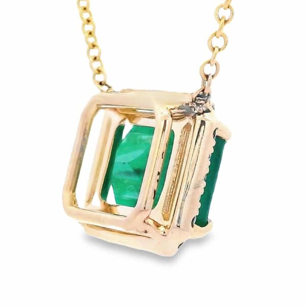 2.76ct Emerald Pendant with Diamonds 075691 - Alaska Mint