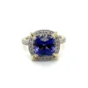 Tanzanite 14k Ring with Diamonds, Alaska Mint