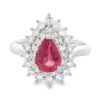 Ruby Platinum Ring GIA Certified, Alaska Mint