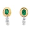 .90ct Emerald Earrings with Diamonds 075698