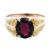 Garnet & Nugget Ring, Alaska Mint