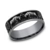 The Rut Tantalum & Titanium Ring, Alaska Mint