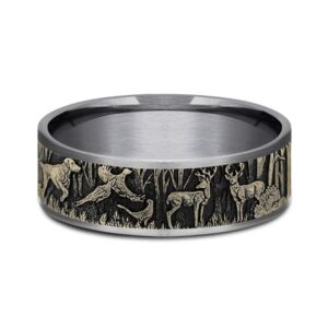 The Huntsman Tantalum & Gold Ring, Alaska Mint