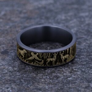 The Huntsman Tantalum & Gold Ring, Alaska Mint
