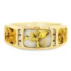 Gold Nugget Quartz & Diamond Ring, Alaska Mint