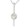 White Gold Bar Gold Quartz Pendant, Alaska Mint
