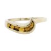 White Gold Ladies Nugget Ring, Alaska Mint