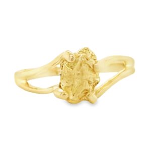 Gold Nugget Ladies Ring, Alaska Mint