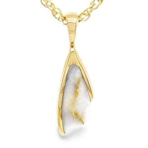 Gold Quartz Pendant