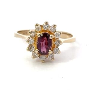 Estate Ruby & Diamond Ring 071362