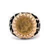 Estate Mens U.S. $1.00 Gold Coin Ring 090242