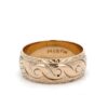Estate Men's 8mm Carved 14k Band 071015