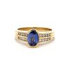 Estate Lady's Tanzanite & Diamond Ring 076532